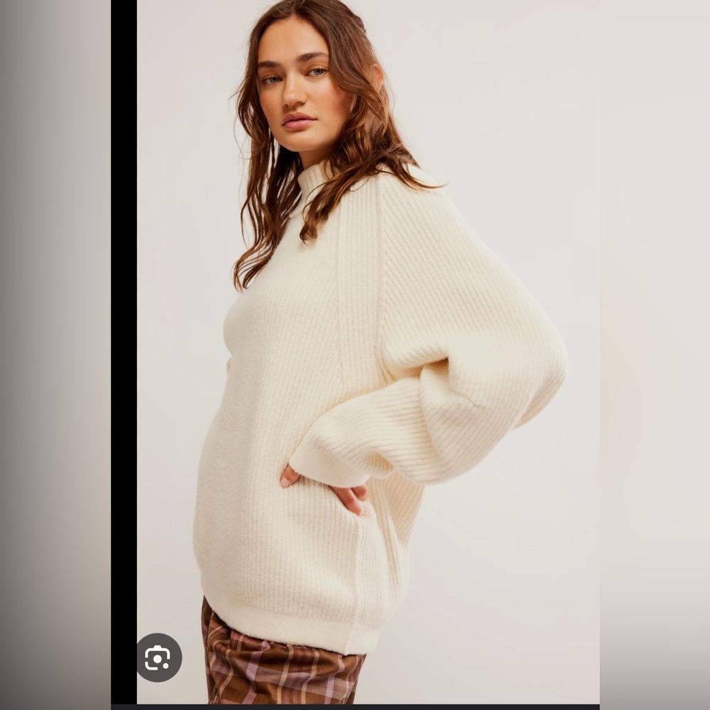 FREE PEOPLE Sunbeam Sweater / NWOT. Coconut milk - Picture 4 of 5